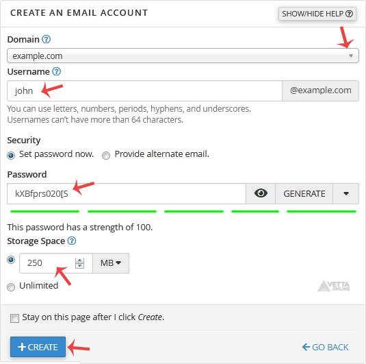 Vetta Group - How to Create an Email Account in cPanel?